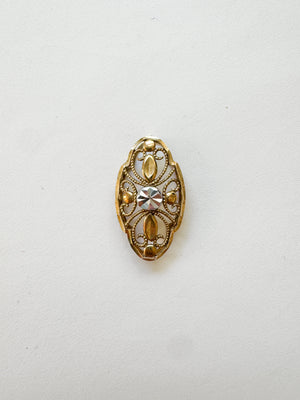 Vintage 10k Gold Filigree Charm