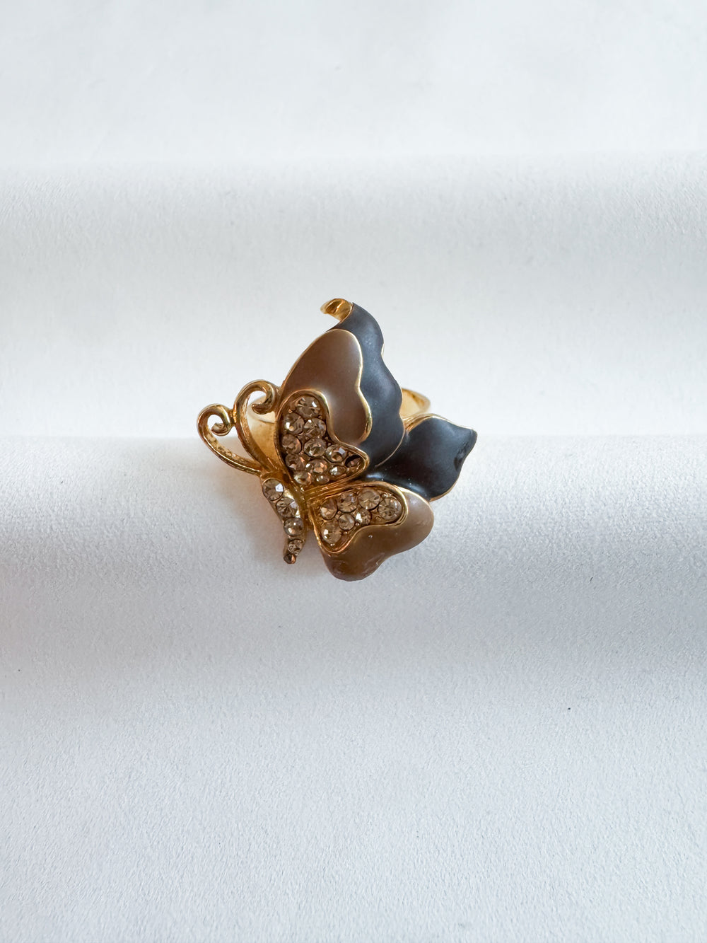 Vintage Gold Butterfly Ring