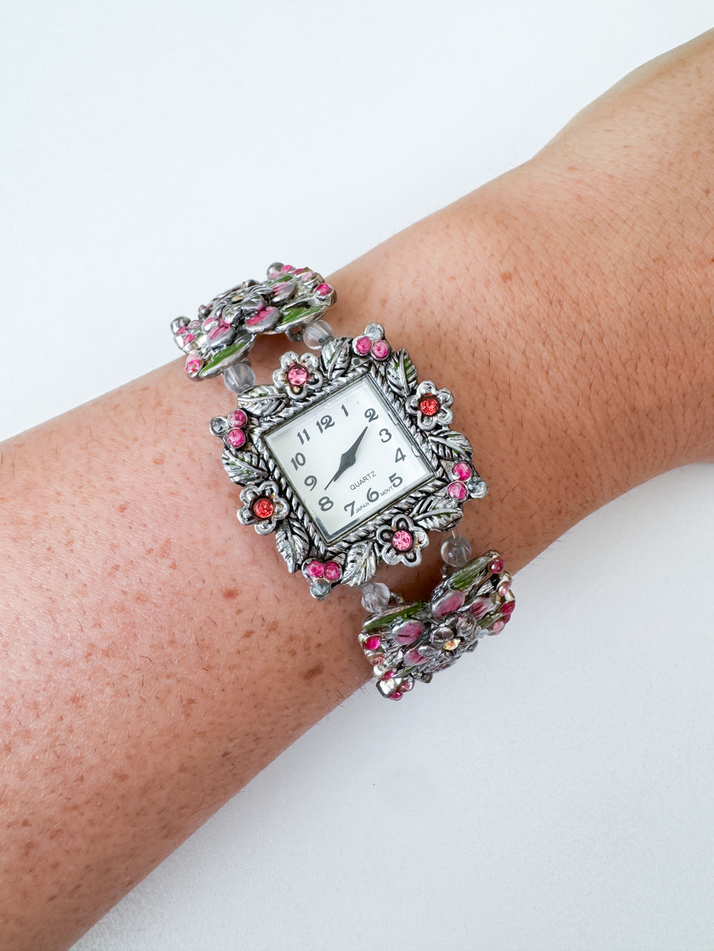 Vintage Floral Avon Stretch Watch