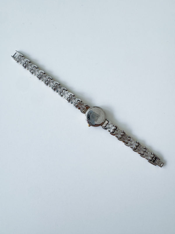 Bulova Two Tone Flower Watch