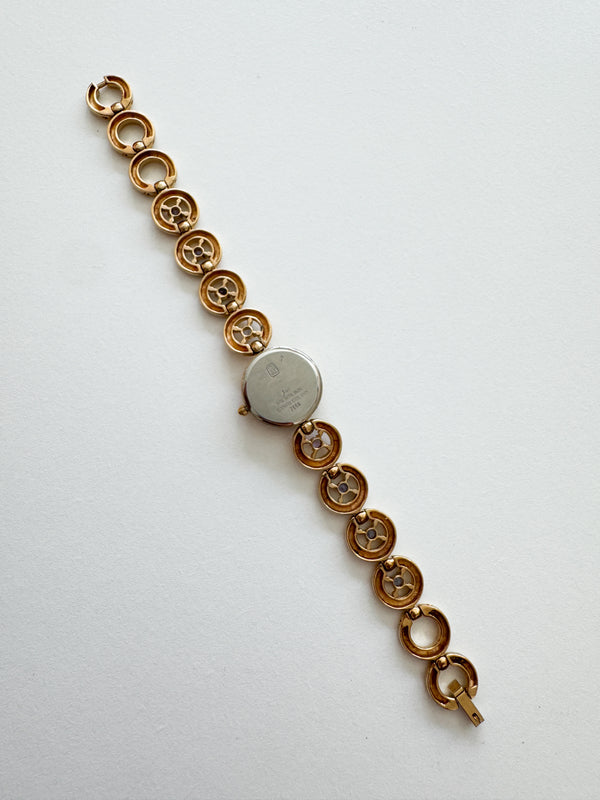 Vintage Jules Jurgenson Gold & Amethyst Watch