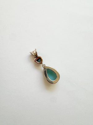Vintage Sterling Silver Blue Charm
