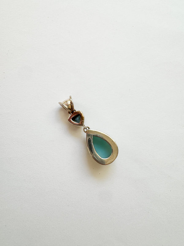 Vintage Sterling Silver Blue Charm
