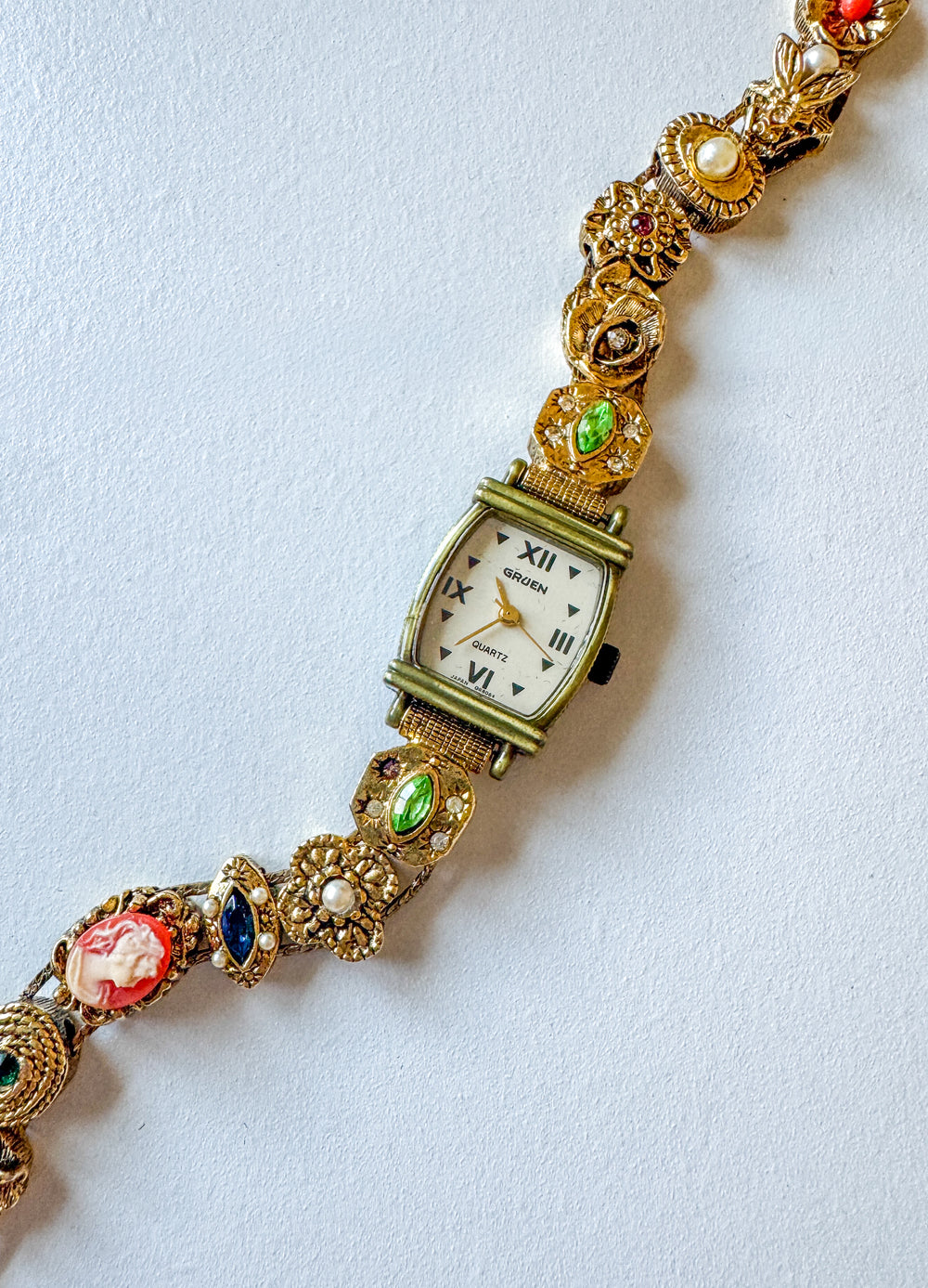 Vintage Gruen Victorian Slider Charm Watch