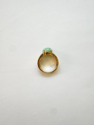 Vintage 14k Jade Ring
