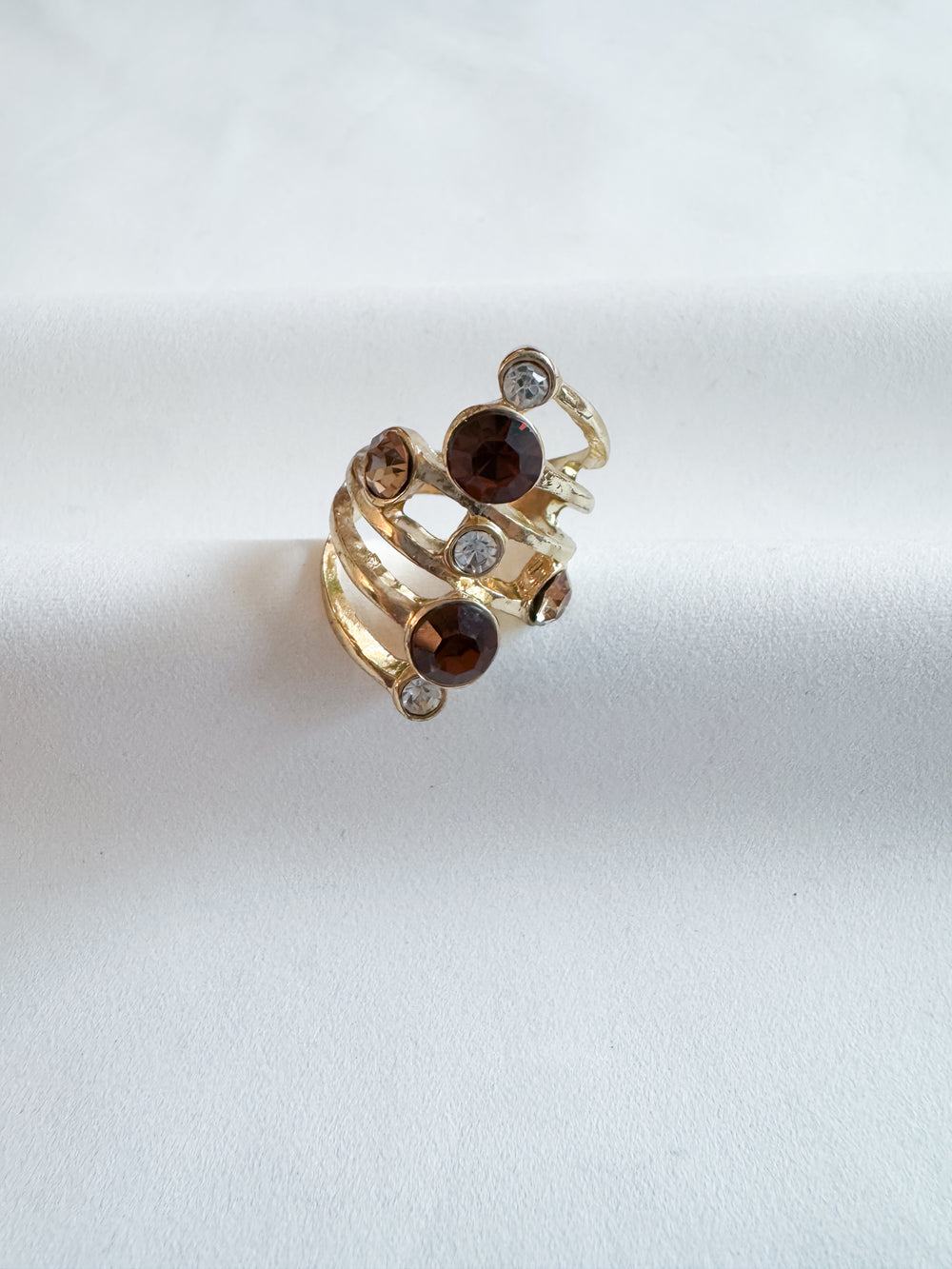 Vintage Gold Multi Brown Gemstone V2