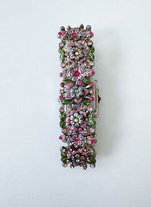 Vintage Floral Avon Stretch Watch