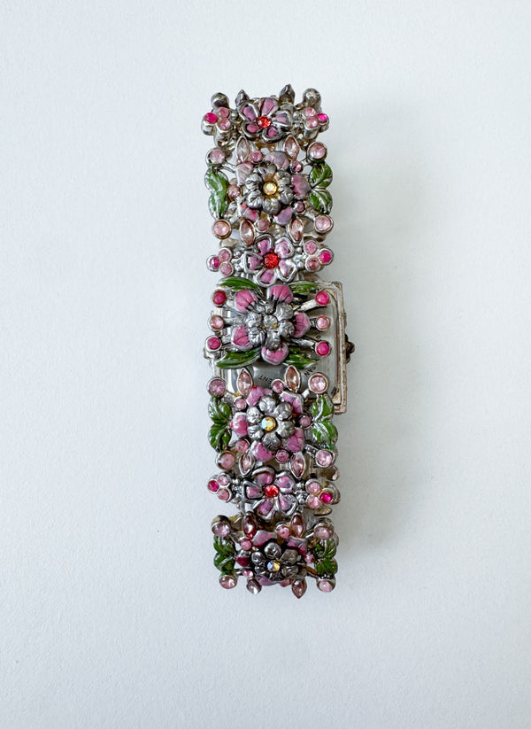Vintage Floral Avon Stretch Watch