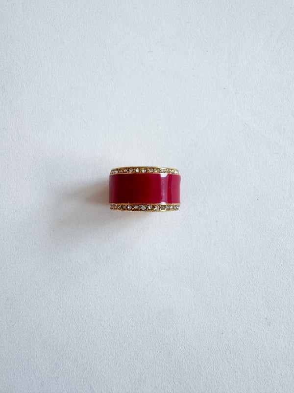 Vintage BCBGMAXAZRIA Red Ring