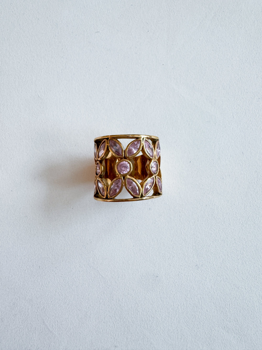 Vintage Gold & Purple Ring
