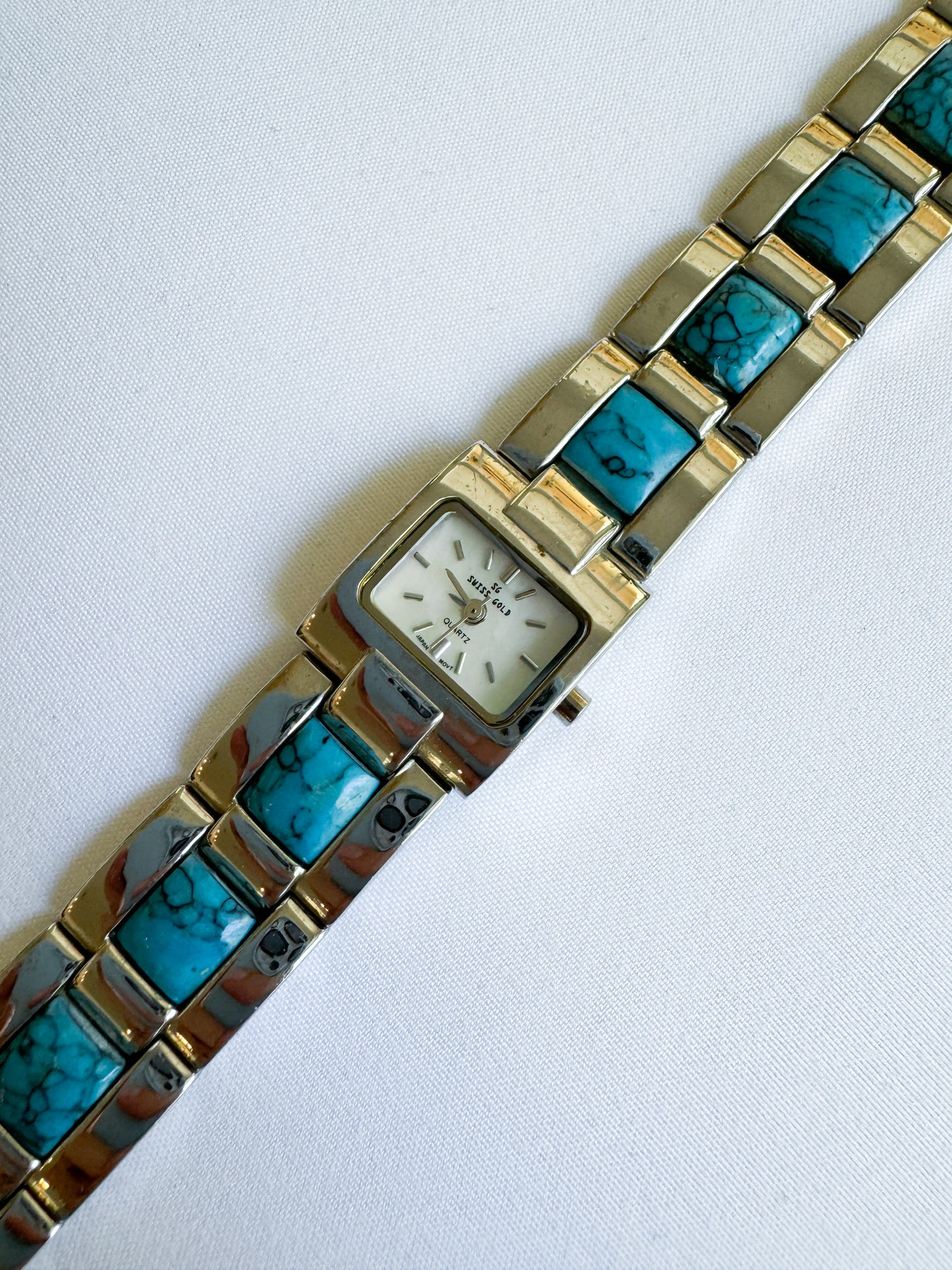 Vintage Silver & Turquoise Watch