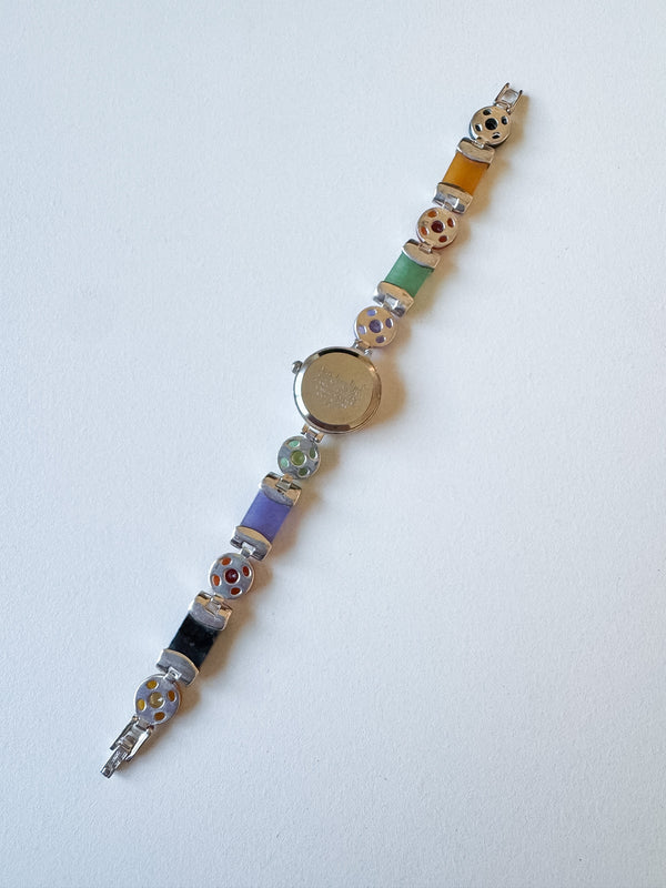 Vintage Main Line Time Multi-Jade Watch