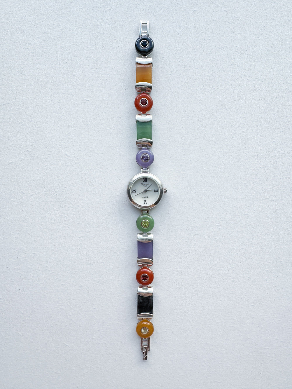 Vintage Main Line Time Multi-Jade Watch
