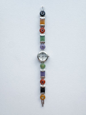 Vintage Main Line Time Multi-Jade Watch