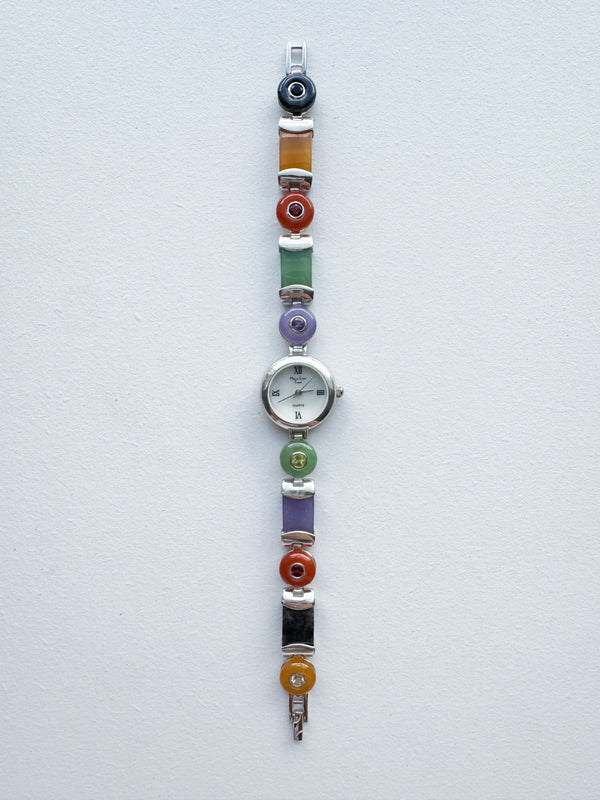 Vintage Main Line Time Multi-Jade Watch